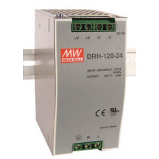 DRH-120-24 120W 24VDC 5ATrifaze Ray Montaj,Güç Kaynağı