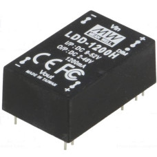 LDD-1200H Giriş; 9 - 52VDC Çıkış ; 2-46VDC 1200mA Sabit Akım Çıkışlı DC-DC Led Driver